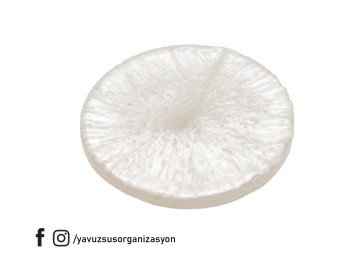 Epoksi Beyaz Yuvarlak Süs