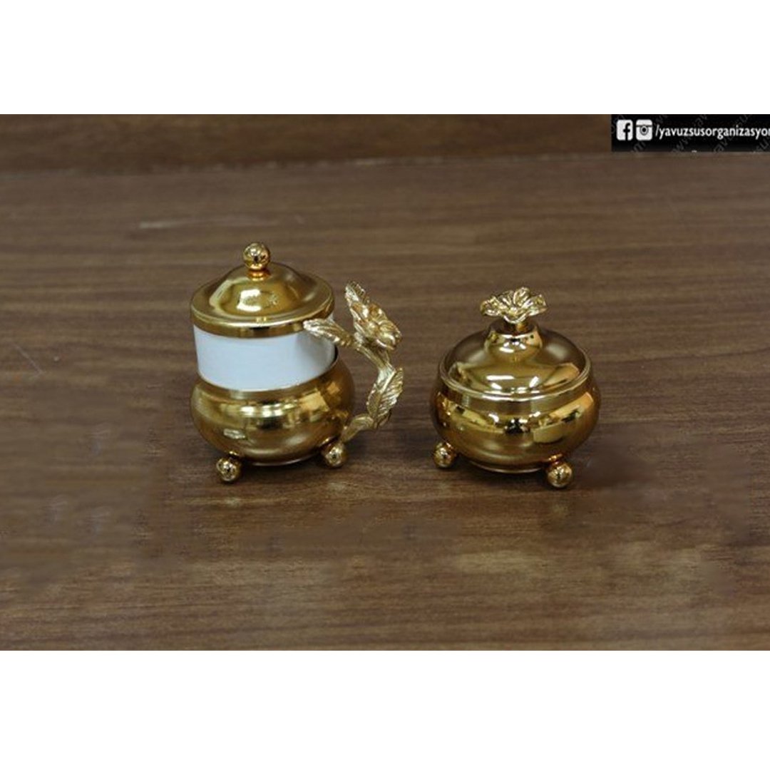 Lüks Bardak &  Fincan Lokumluk Takımı