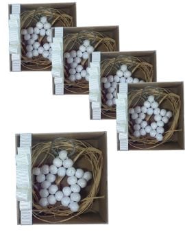 Kutuda Beyaz Yıldız Anahtarlık Hediyelik(20 Adet)