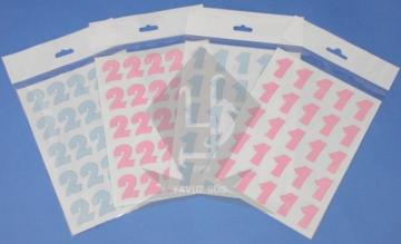 keçe rakam stc.(25ad)(KLD) PEMBE