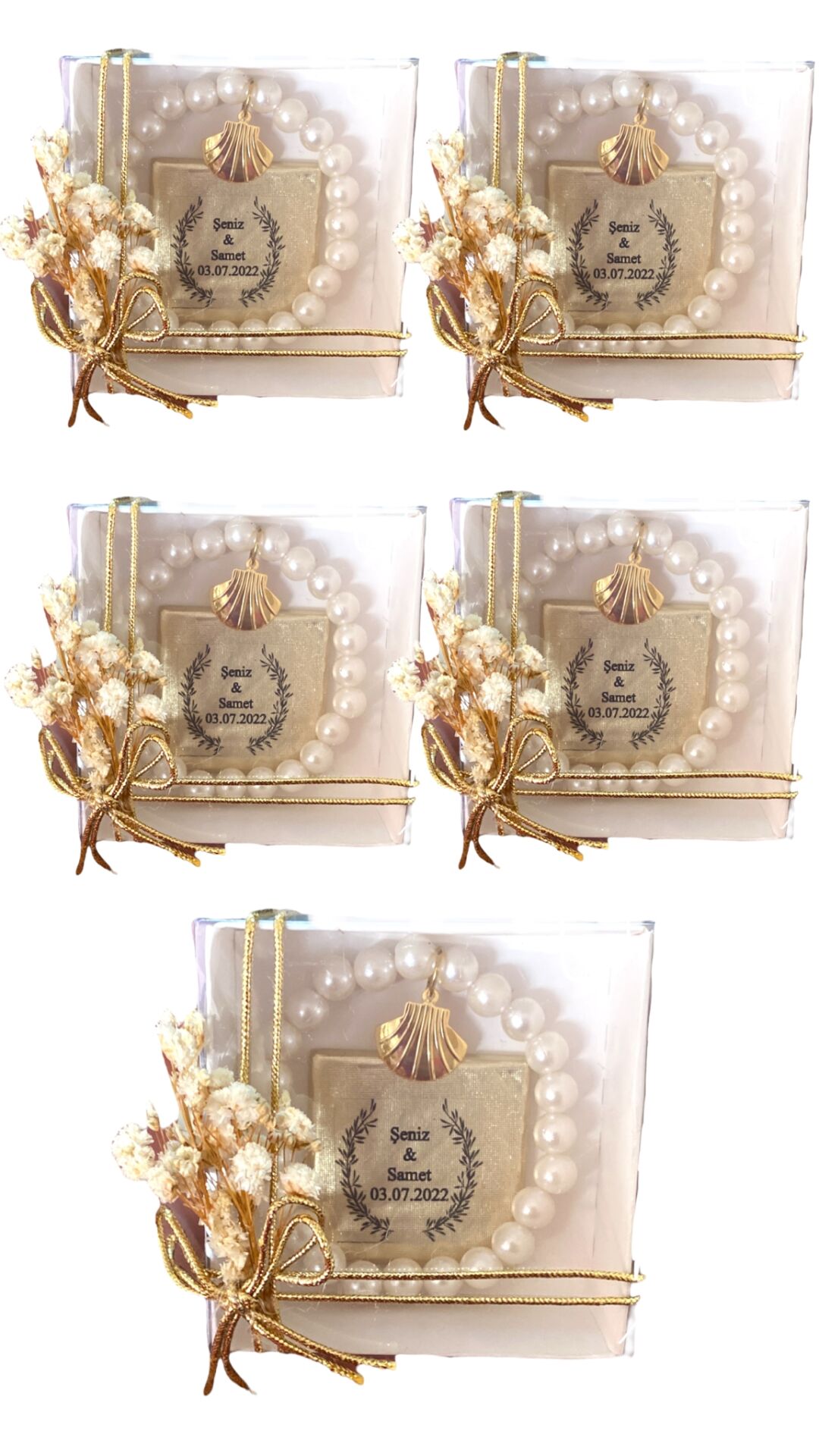 Kutuda İnci  Bileklik&Çikolata Hediyelik(20 Adet)