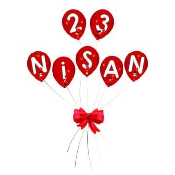 23 Nisan Balonlu Kapı Süsü