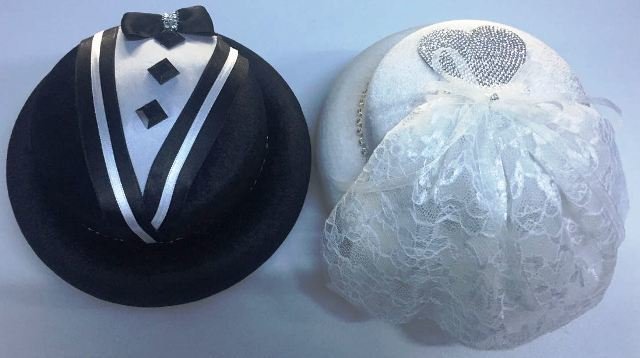 Kadife kaplı gelin&damat tesbih kutusu GELIN