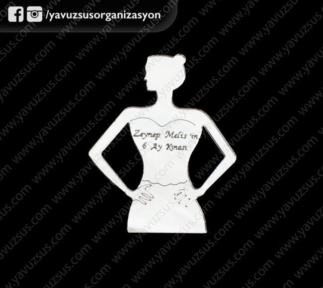 Gelin büst kına hatırası (7 x 5,5cm) GUMUS