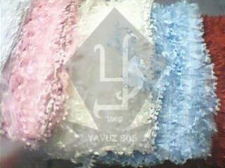 25 mt organze fırfır süslü(KLD) KIRMIZI