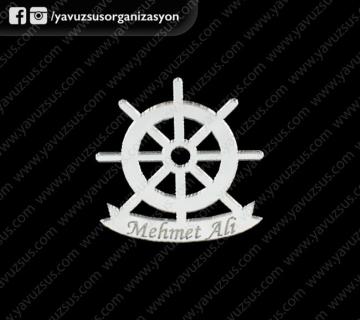 Pleksi flamalı dümen (3,5x3,5) GUMUS