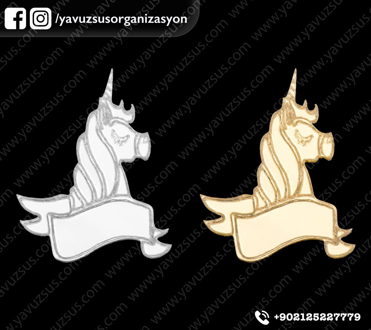 Unicorn pleksi (4*3cm)