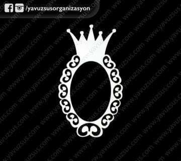 pleksi taçlı resim çerçevesi (10x5,5) ALTIN