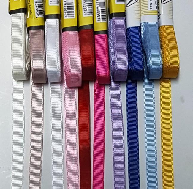 1cm grogren kurdele 10m BEYAZ