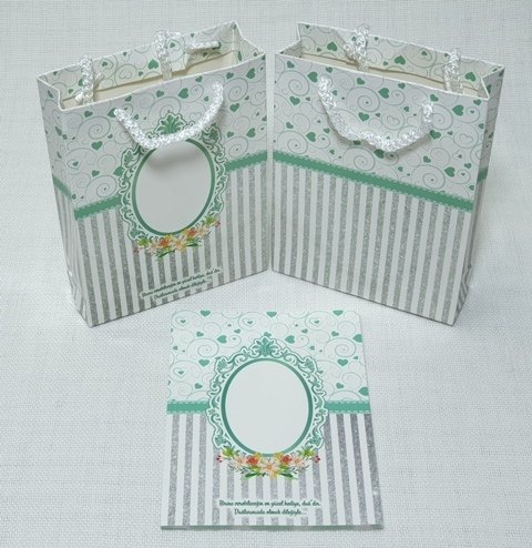 Kalpli Yasin Çantası (25adet)(12,5x17cm) YESIL