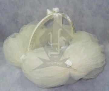 boğumlu sepet BEYAZ
