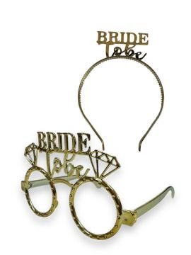 Mika Bride to be gözlük & taç takımı