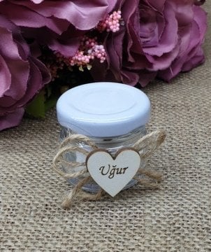 Kalpli kavanoz nikah şekeri(20 adet)