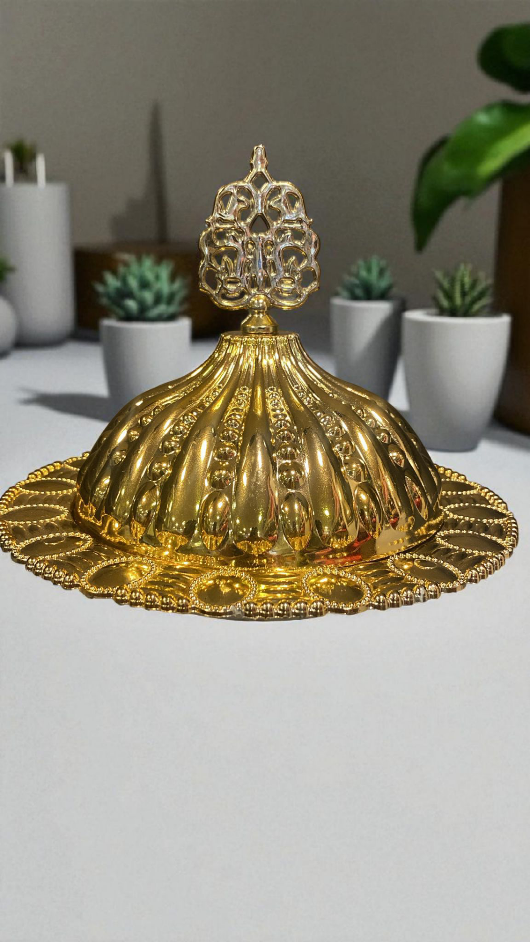 PVC büyük kubbeli lokumluk & kına kasesi