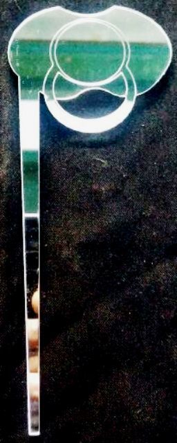 Pleksi Emzik pasta üzeri çubuk(5x12,5) GUMUS