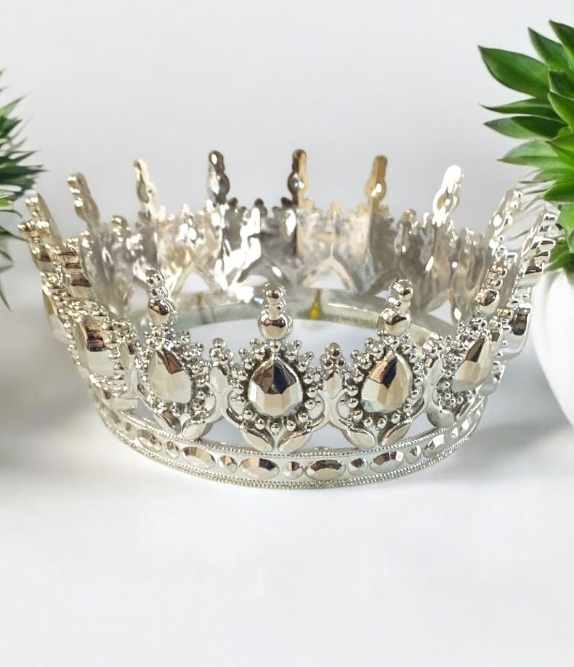 Tam tur mika kraliçe taçı & pasta üstü taç