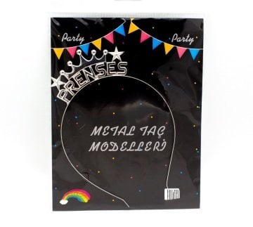 Metal Yıldızlı Prenses TAç