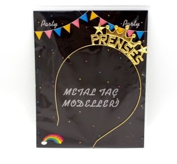 Metal Yıldızlı Prenses TAç