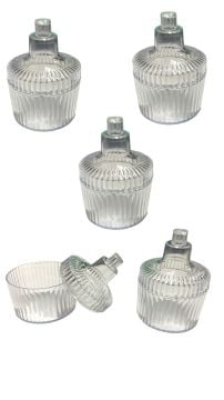 Boş Küçük Boy Pvc Tırtıklı şekerlik Kutu