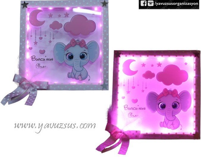 Pleksi Üzeri Baskılı  İsme Özel Kare Kapı Süsü