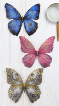 Çift taraf baskılı Kelebek figür(5 adet)
