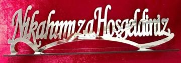 Nikahımıza  Hoşgeldiniz Pleksi&ahşap isimlik