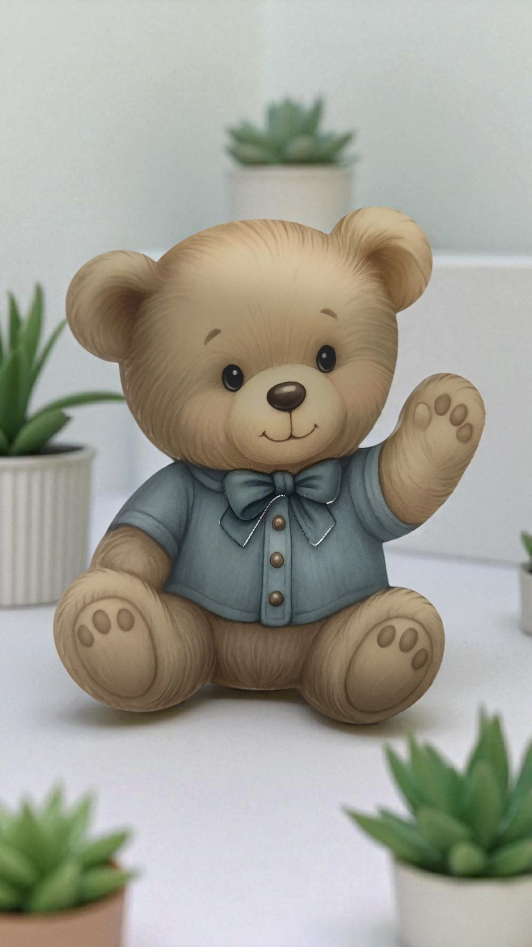 Çift taraf baskılı Ayıcık figür(5 adet)