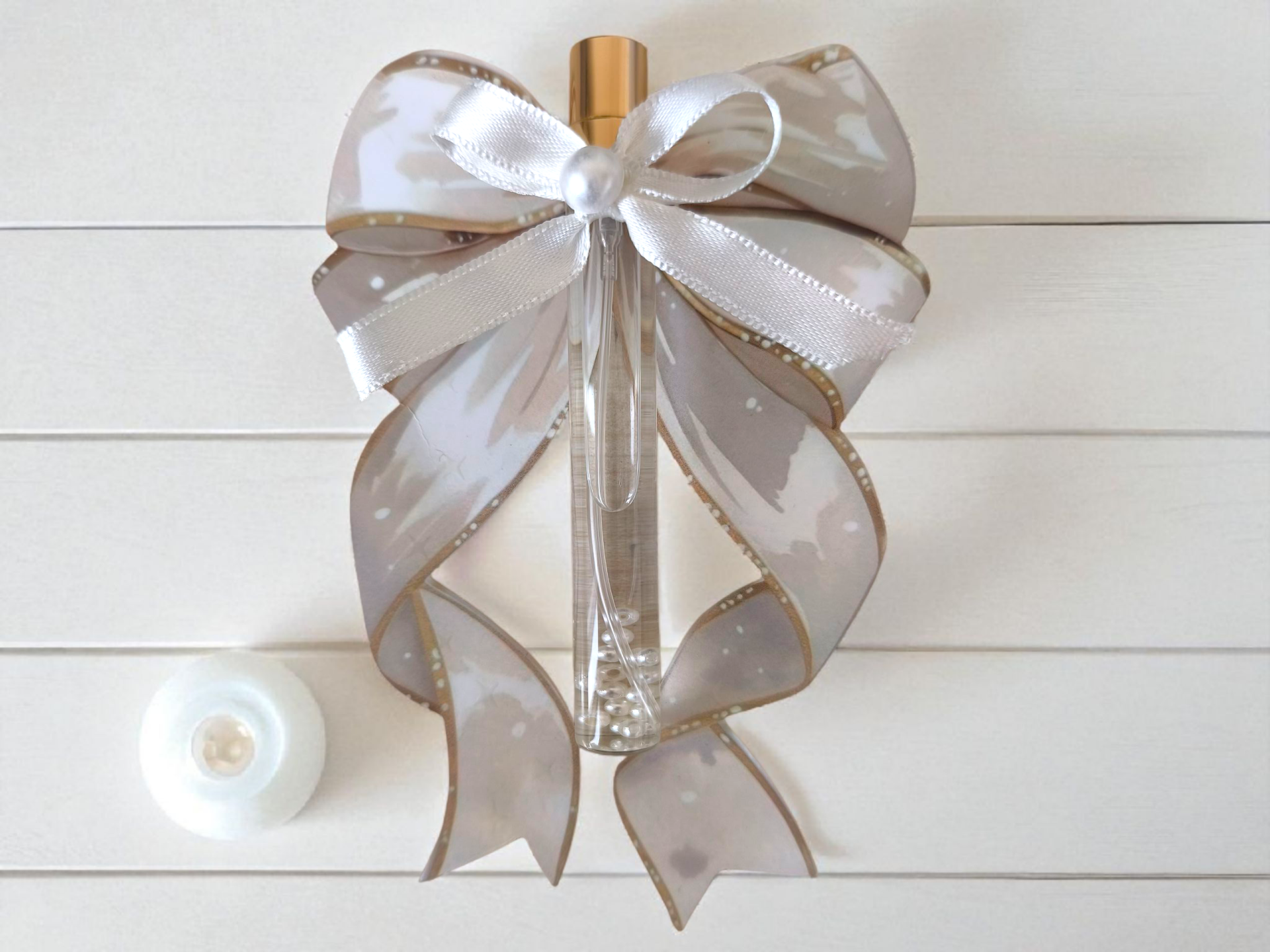 Fiyonk dekorlu kolonyalı cam   şişe Hediyelik(20 adet)