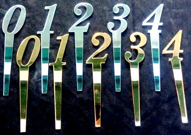 pleksi rakam pasta üzeri çubuk (3,5x14) GUMUS 9