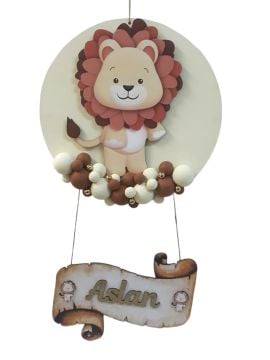 Işıklı Arslan Dekorlu Toplu Kapı Süsü