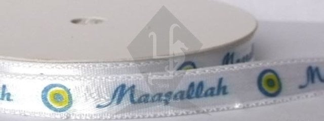 MAAŞALLAH BASKILI KURDELE SATEN 1cm