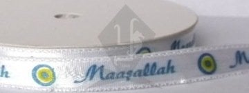 MAAŞALLAH BASKILI KURDELE SATEN 1cm