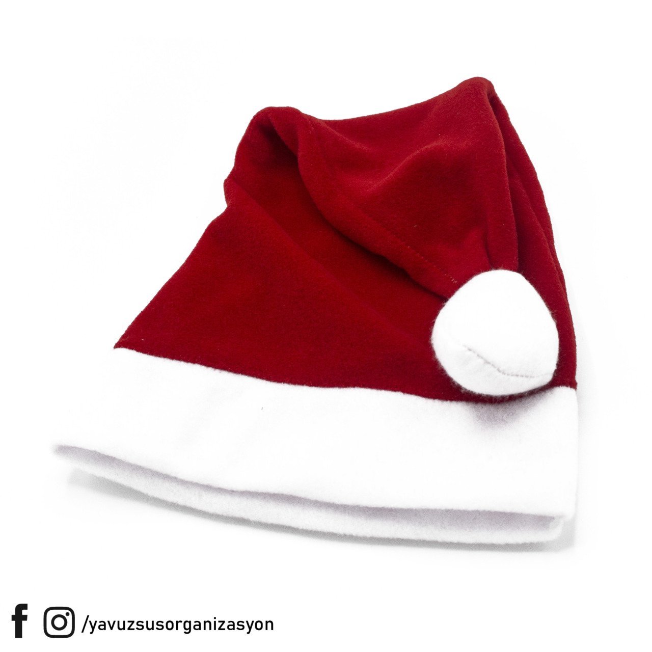 Kadife Noel Baba Şapkası