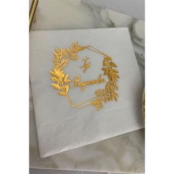 İyi Bayramlar Yaldız Baskılı Peçete(16 adet)