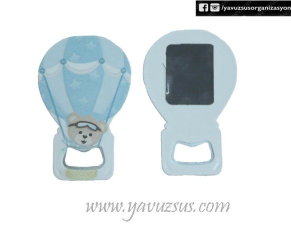 Uv Basklı Mıknatıslı Balon Açacak(11.5*7.5cm)