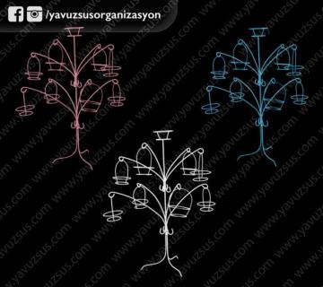 metal cupcake ağacı(KLD) PEMBE