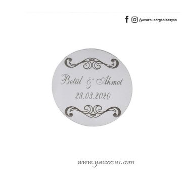 Desenli yuvarlak pleksi(5*5)2mm