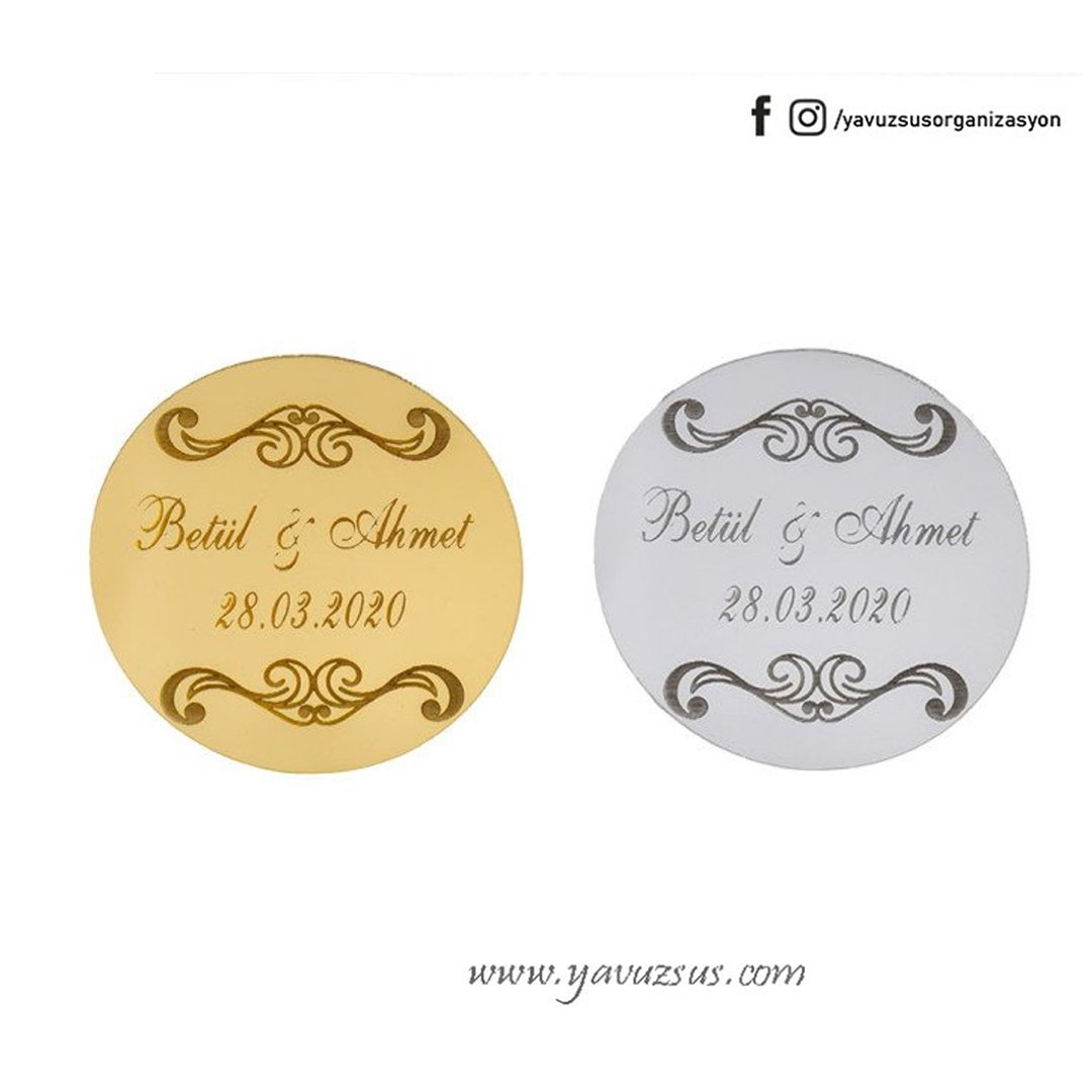 Desenli yuvarlak pleksi(5*5)2mm