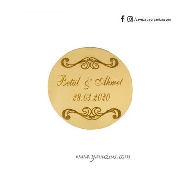 Desenli yuvarlak pleksi(5*5)2mm