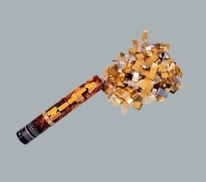 30cm altın&gümüş  konfeti ALTIN