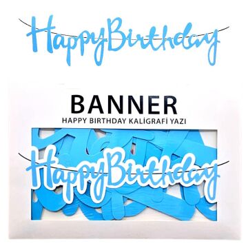 El yazılı banner  Happy Birthday