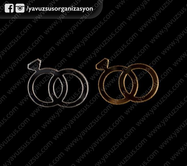 mini pleksi alyans (50ad)(1mm) ALTIN