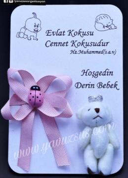 Ahşap üstü Ayıcıklı  Bebek  Şekeri(20 ad)