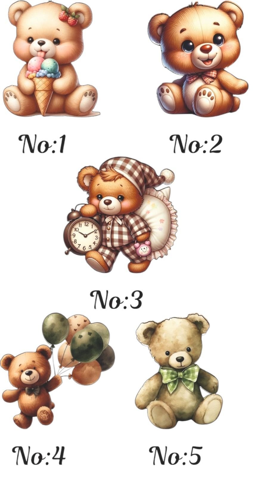 10 adet Renkli  Minik Ahşap Obje(10 ad)