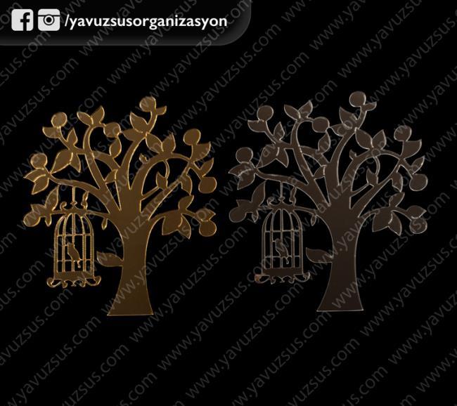 pleksi hayat ağacı ALTIN