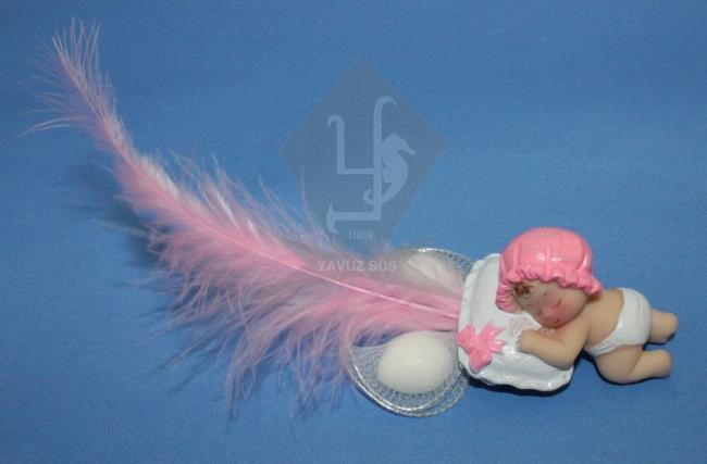 Yastıkta uyuyan biblo(20 adet) MAVI