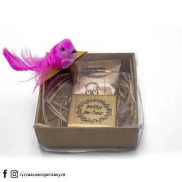 Güvercin Dekorlu Kahve Çikolata Seti (20ad)(8x3cm)