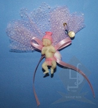 Yeni doğan biblo(20 adet) PEMBE