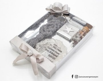 Lüks Epoksi & Makrome Anahtarlık Nikah Hed(20 Ad.)