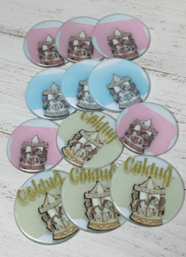 Pleksi Üzeri Kabartma Atlıkarınca Figürlü Hediyelik